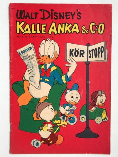 Kalle Anka - 1954:4. VG