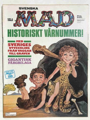 MAD - 1982:4 VF+ med Sverigebilaga