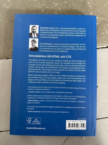 Introduktion till HTML och CSS, Montathar Faraon, Lars Holmberg