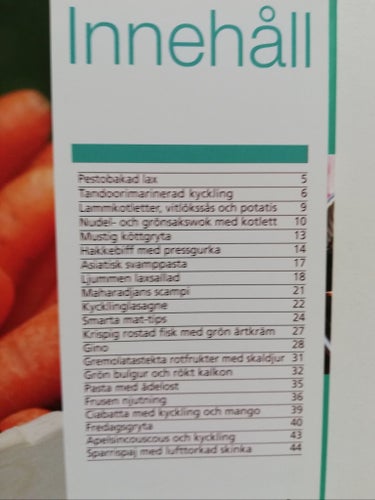 SMART MAT - 20 LÄCKRA RECEPT, TEGNÉR / PALM 2012