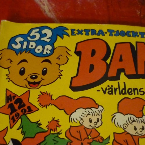 TIDNING, BAMSE, NR 12 - 1991, VÄRLDENS STARKASTE BJÖRN, EXTRA TJOCK JULNUMMER