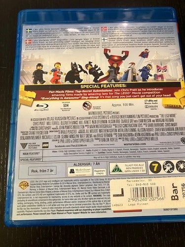The Lego Movie Svenskt tal BluRay