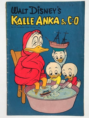 Kalle Anka - 1954:11. VG-FN