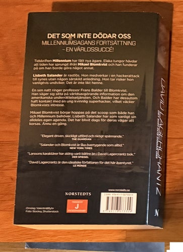 Det som inte dödar oss av David Lagercrantz, 2015