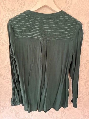 Flash Woman mörkgrön blus, storlek M