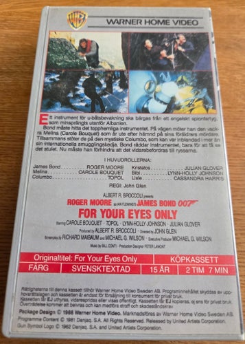 Ur dödlig synvinkel - James Bond 007 (VHS)
