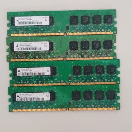 RAM Memory Modules, Qimonda 1GB PC2-4200U, 4 pcs