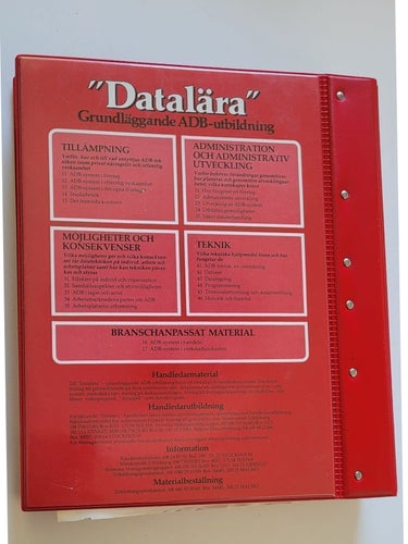 80 tal "Datalära" Grundläggande ADB-utbildning