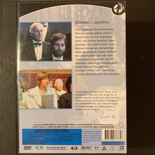KOMMISARIE MORSE - DÖDEN I JERICHO. DVD THRILLER / TV -86