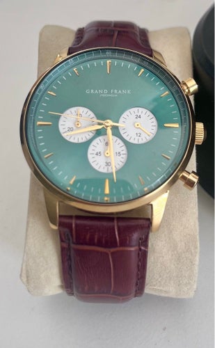 Grand Frank Stockholm klocka med läderarmband