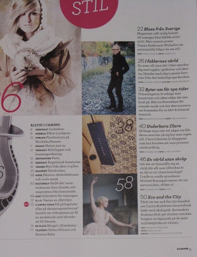 CAMINO nr 18 2010 ekologiskt vintage redesign inspiration eko special Clara