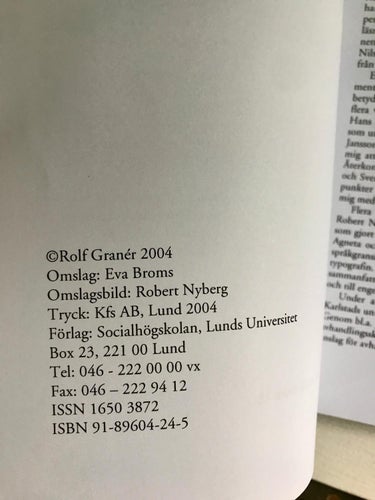 PATRULLERANDE POLISERS YRKESKULTUR Rolf Granér 2004