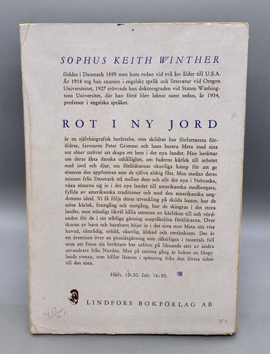 Rot i ny jord av Sophus Keith Winther (Roman)