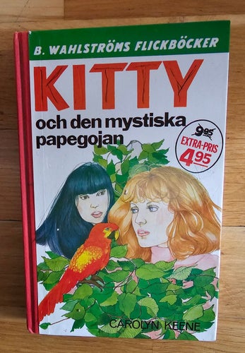 BOK. KITTY OCH DEN MYSTISKA PAPEGOJAN. CAROLYN KEENE.