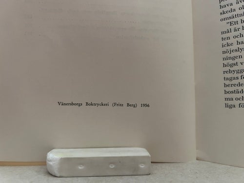 Den fackliga verksamheten vid Restads sjukhus under 50 år, bok, Very good plus
