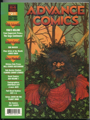 Advance Comics Catalouge Decemb 1995 Will Eisner, Rob Maisch