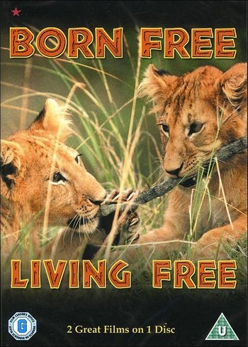 LEJONET ELSA & LEJONET ELSA FÖDD FRI (Virginia McKenna) Born Free 1966