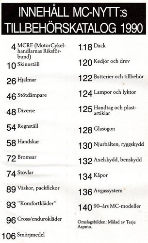 MC-Nytt Nr 2 1990 - Tillbehörskatalog