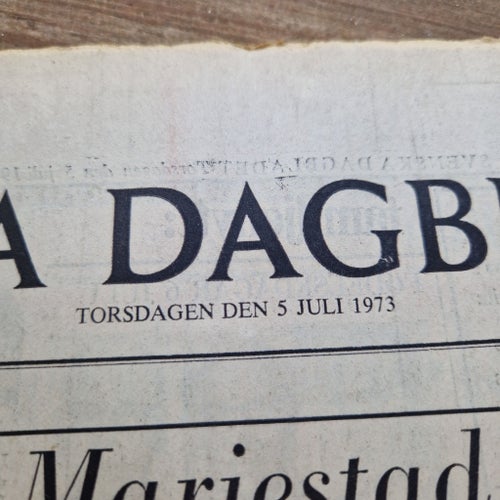 Svenska Dagbladet från 1973