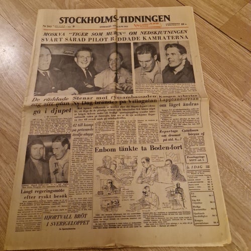 Stockholms-Tidningen från 18 juni 1952