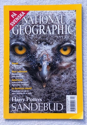 National geographic, 13/2002 – fjällugglor, Hawaii, rymdteleskopet Chandra