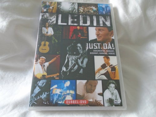LEDIN / JUST DÅ! / 2-DISC / DOKUMENTÄR+KONSERT+BIOGRAFI+VIDEOS / NY+INPLASTAD! /