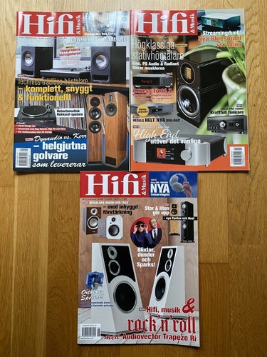 Hifi & Musik tidningar nr. 1/2, 3 och 6 från 2025 - 1 ÄGARE & MYCKET BRA SKICK!
