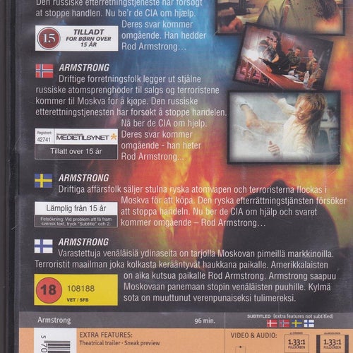 DVD / Armstrong / Charles Napier, Kimberly Kates, Richard Lynch / Ny & Inplastad
