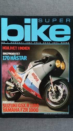 Super Bike nr 1 1987: Yamaha FZR 1000, Suzuki GSX R 1100