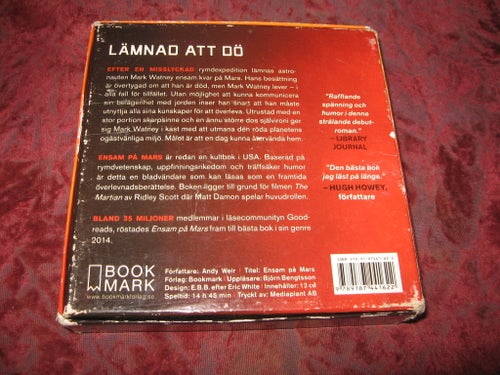ENSAM PÅ MARS - ANDY WEIR 2014 LJUDBOK