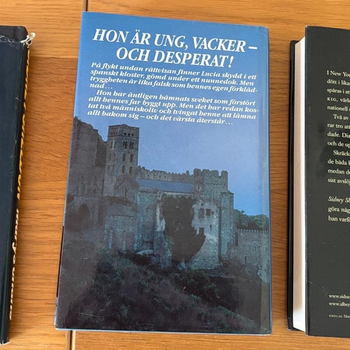 6 inbundna böcker – Sidney Sheldon, Mary Higgins Clark m.fl.