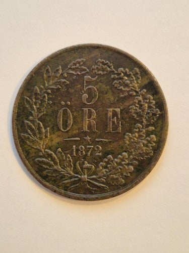 5 Öre från 1872 Karl XV