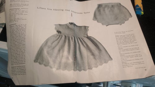 Sötaste Vintage Stickhäfte från Perssons Garn, Babykläder 1953