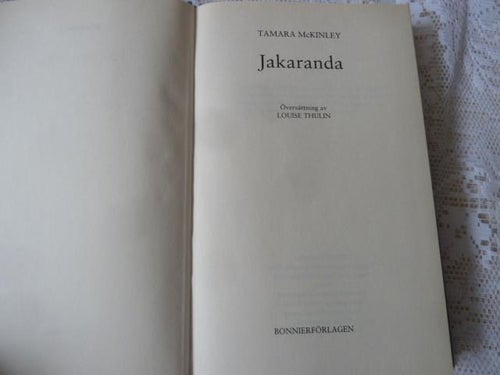 JAKARANDA, T. McKINLEY, 2002,  BÖCKER