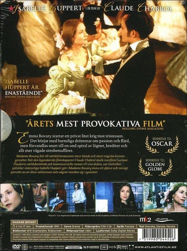 Madame Bovary (1991) Claude Chabrol med Isabelle Huppert, Jean François Balmer