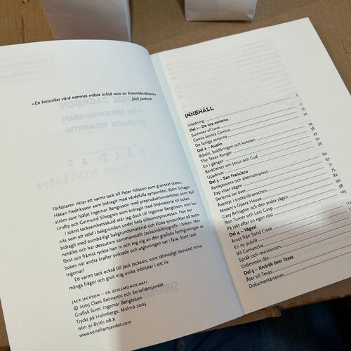 Jack Jackson En seriemonografi av Claes Reimerthi, bok, Very good plus, SM