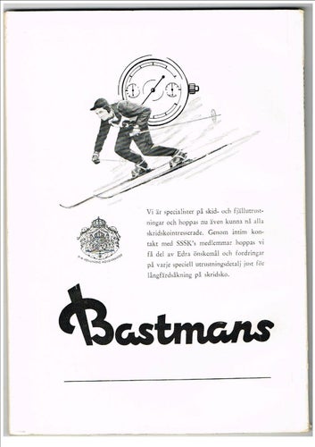 STOCKHOLMS SKRIDSKOSEGLARKLUBB 1955-1956 - SSSK 1955-1956 - Årsskrift