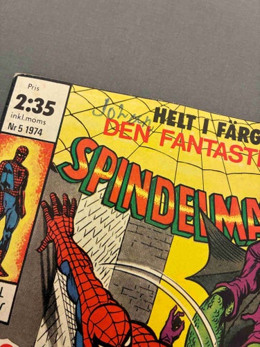 Spindelmannen 1974 Nr 5 Spider-man Spindel-mannen
