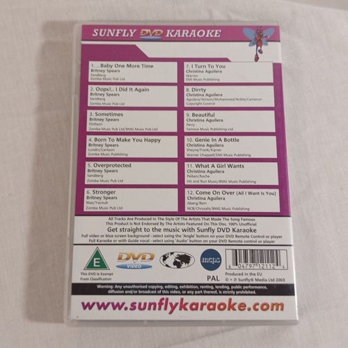 # Britney Spears & Christina Aguilera Karaoke – DVD | EAN: 604797121124