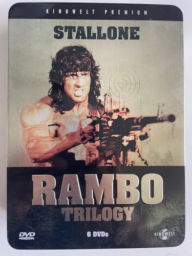 Rambo Trilogy - 6 DVD'er. Steelbox.