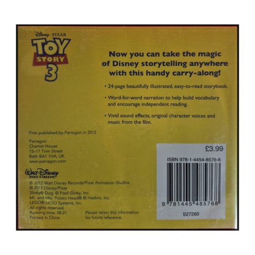 Toy Story 3: Read To Me Book And Cd