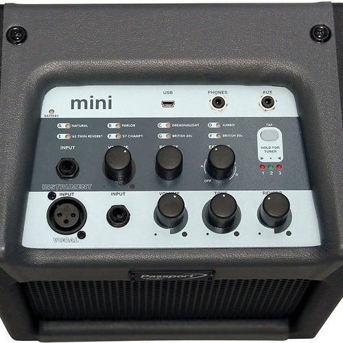 Fender Passport Mini Combo-gitarrförstärkare med batterier och mikrofon