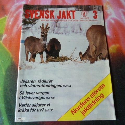 SVENSK JAKT, NR 3-1983, TIDNING