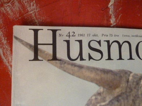 HUSMODERN, NR 42 - 1961, TIDNING