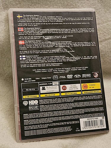 THE SOPRANOS - DVD .SVENSK TEXT