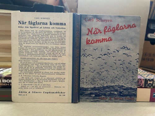 När fåglarna komma av Carl Schöyen, bok, Fine plus