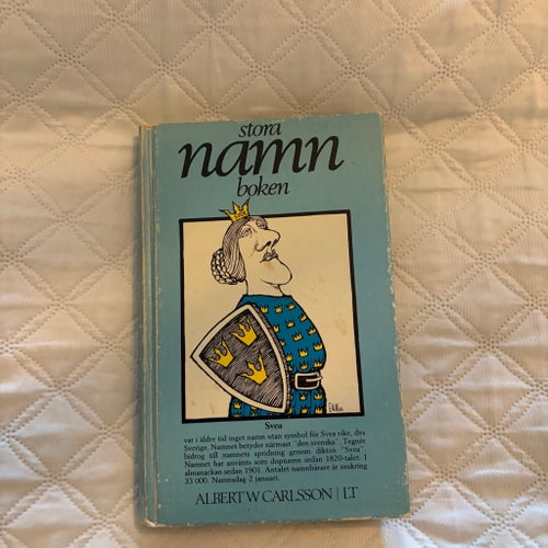 Stora Namnboken av Albert W. Carlsson, 1970