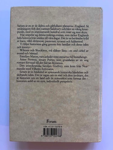 Edward Rutherfurd - Sarum (kartonnage) bok