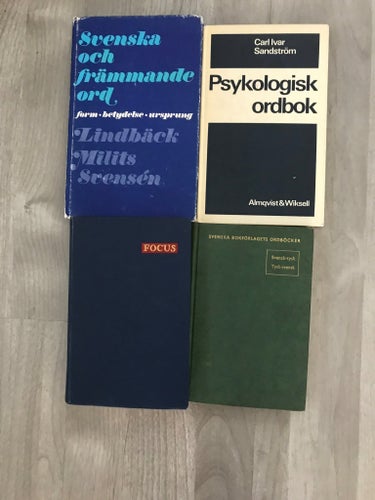 Bokpaket nr 2. 4 böcker.