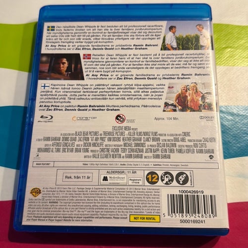 Blu-ray: At Any Price med Dennis Quaid och Zac Efron